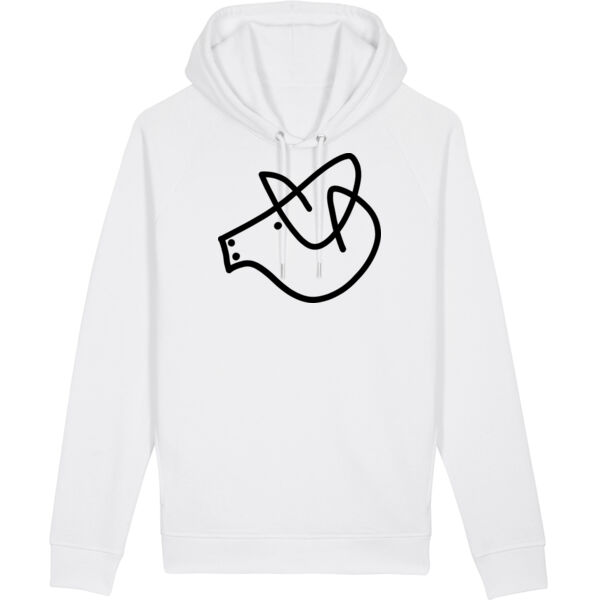 Piggs Organic Hoody White Thumbnail