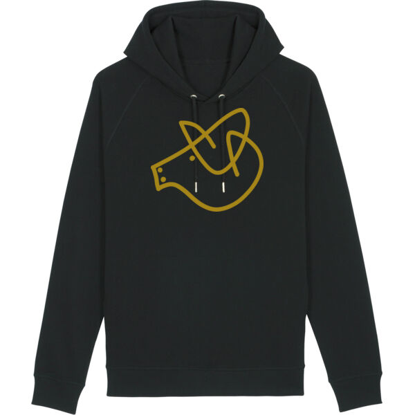 Piggs Organic Hoody Black Thumbnail
